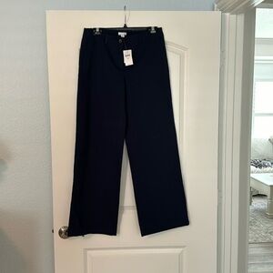 JJill Navy wide leg chinos never won tags attached size 6 deep navy  indigo